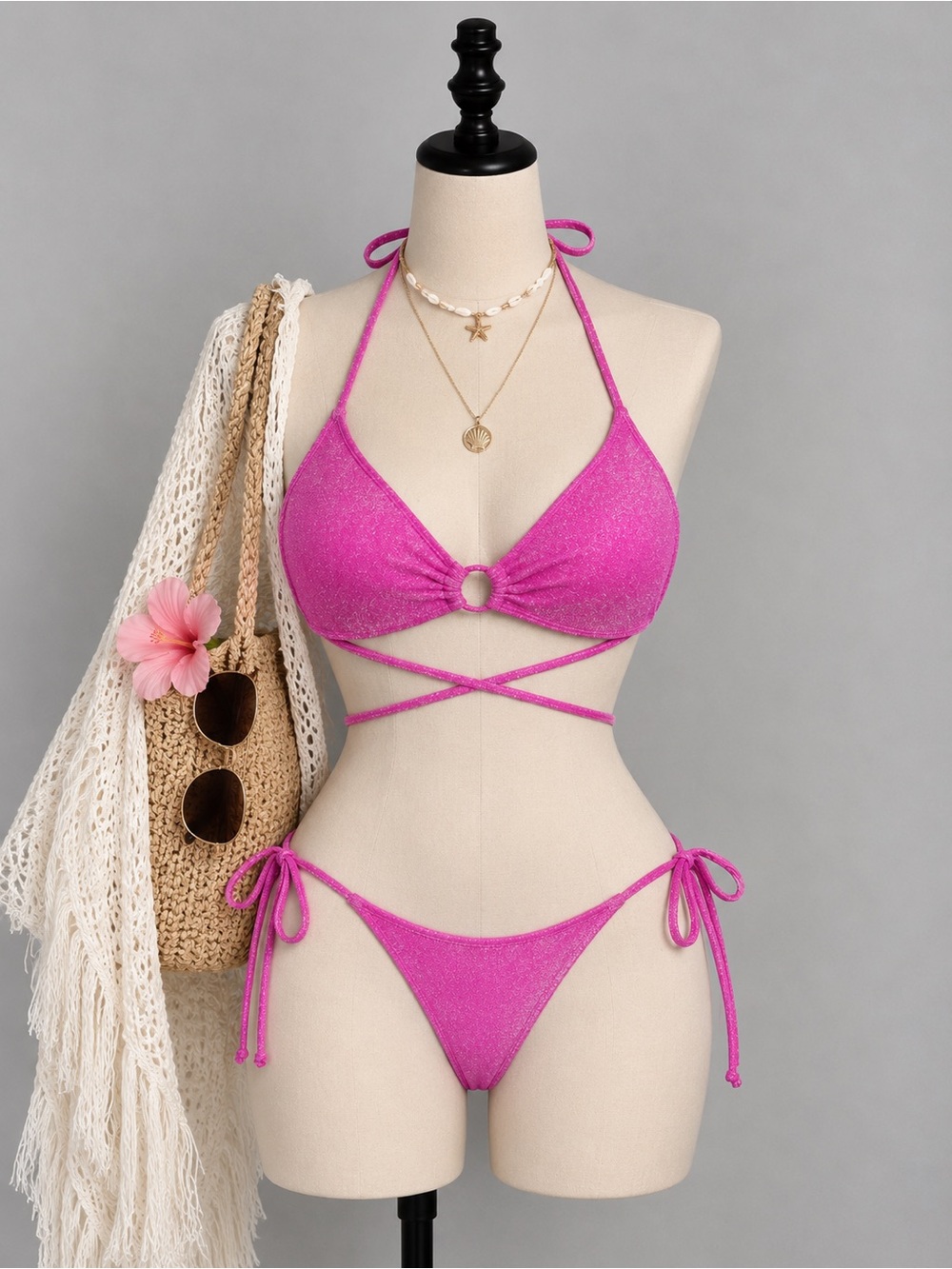 Eidon Arlet Ring Bikini Top Sprakle Collection